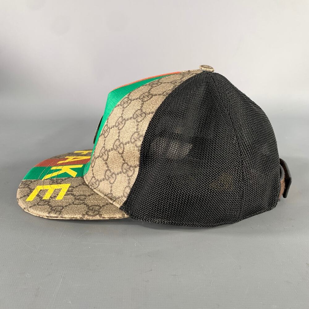 GUCCI Tan Black Monogram Polyester Blend Hats - Picture 5 of 10